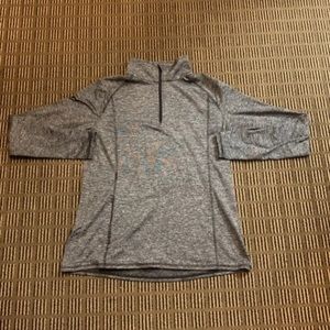 All In Motion Womens XL Static Gray  1/4 zip long sleeve Activewear Sweater